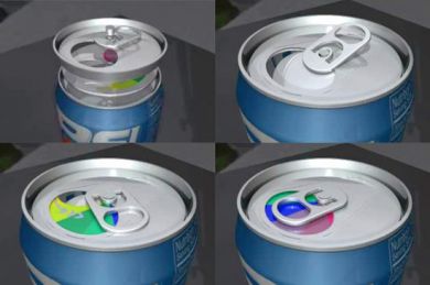 SODA CAN WITH ADS- image